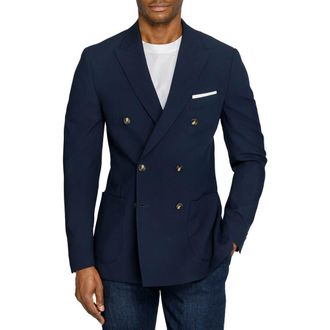 Brooklyn Brigade Montrose Double Breasted Blazer in Navy at Nordstrom, Size 38