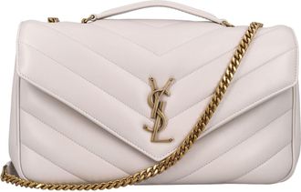 Saint Laurent Loulou Medium Chevron-quilted Lambskin Bag