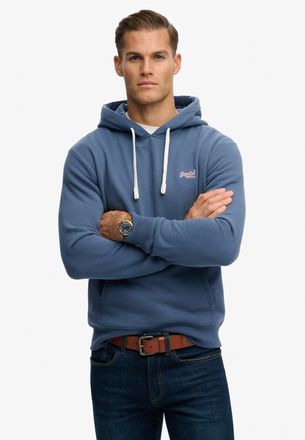 Superdry Kapuzensweatshirt SUPERDRY Essential Logo Classic Hood, Herren, Gr. 3XL, vintage indigo, angeraute Sweatware, Obermaterial: 70% Baumwolle, 30% Polyest
