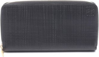 Loewe Black Leather Long Wallet (Bi-Fold) (Pre-Owned)