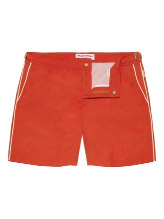 Orlebar Brown Bulldog piped-trim swim shorts - Red