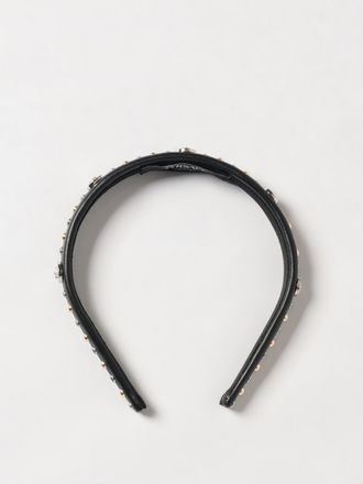 Versace Cerchietto in pelle con borchie Versace