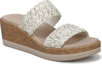 Life Stride Resort Platform Slide Sandal in White /Gold at Nordstrom Rack, Size 8.5