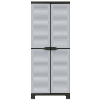 Berkfield Home Plastic Cabinet 68x39x171.5 cm in Grey