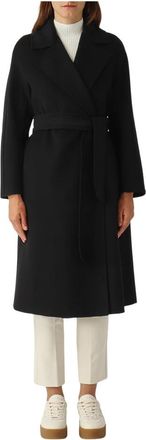 Max Mara Dames, Mantels, Zwart, Maat: S Zijde