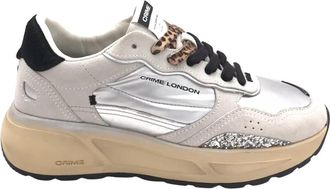 Crime London Akira Sneakers - Dames - Sneakers - Grijs - 37 EU - Leer - Schoenen