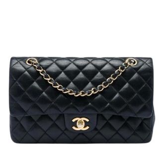 Chanel Pre-owned Double Flap Schoudertas - Dames - Pre-owned - Zwart - Maat: ONE Size Leer
