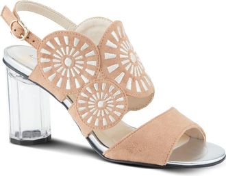 Azura Embroidery Slingback Sandal in Tan Multi at Nordstrom, Size 9.5-10Us
