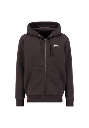 Alpha Industries Hoodie ALPHA INDUSTRIES Basic Zip Hoodie SL, Herren, Gr. XL, hunter braun, Shell: 80% Cotton, 20% Polyester, regular fit, Sweatshirts Hoodie
