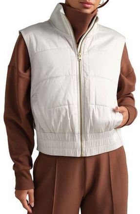 Rhone Chalet Quilted Water Repellent Vest in Salt at Nordstrom Rack, Size X-Large
