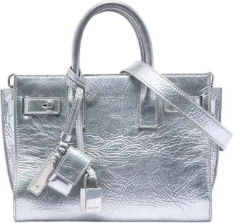 Saint Laurent Pre-owned Sac de Jour Satchel - Dames - Vintage Handtas - Grijs - ONE Size - Leer - Vintage