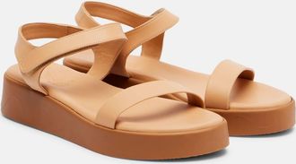 Ancient Greek Sandals Leather platform sandals