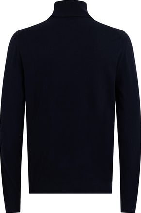 Slowear Mens Turtleneck Sweater Blue Virgin Wool