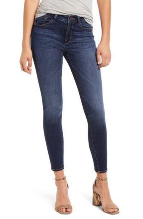 DL1961 Instasculpt Florence High Waist Ankle Skinny Jeans in Write at Nordstrom Rack, Size 26