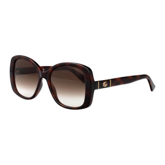 Gucci Gg0762S Zonnebril - Dames - Accessoires - Bruin - Maat: 56 MM
