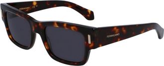 Ferragamo Brown Acetate Mens Sunglasses