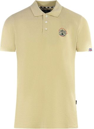 Aquascutum Mens Aquascutum London Crest Beige Polo Shirt - Tan - Size: 40