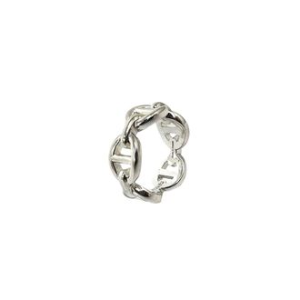 Herm&egrave;s Silver Silver 925 Band Ring (Pre-Owned)