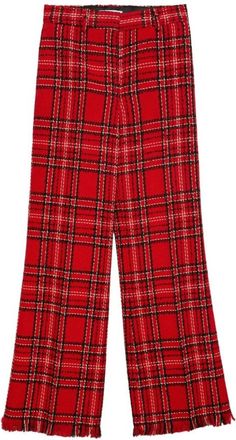 Msgm Pantalone - Dames - Wijde Broeken - Rood - M - Broeken