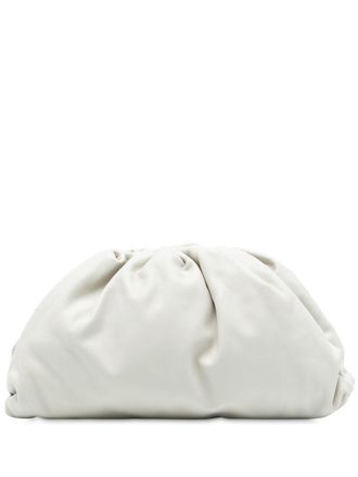 Bottega Veneta 2012-2025 Lambskin The Pouch clutch bag - women - Lambskin - One Size - White