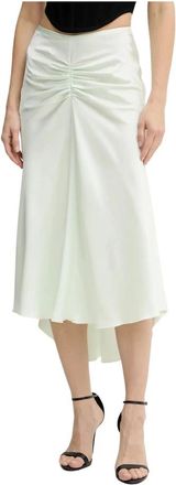 Victoria Beckham Bela Midi Rok - Dames - Midirokken - Wit - S - Rokken