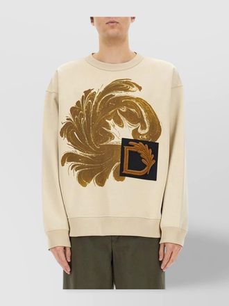 Dries Van Noten graphic crew neck long sleeve sweatshirt