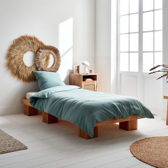 Sweeek Sweeek - Set De Cama De Gasa De Algod&oacute;n Verde, Alix, 140x200x140 Cm