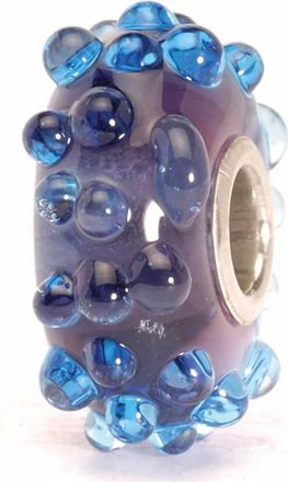 Trollbeads Womens Fizz Glass Bead Charm In Blue