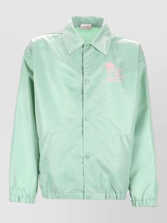 Dr&ocirc;le de Monsieur palm trees slogan relaxed fit jacket