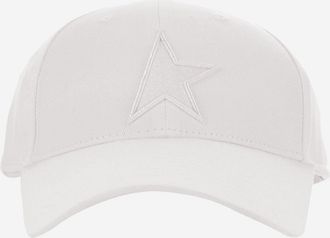 Golden Goose Mens Baseball Cap Cotton White Hat
