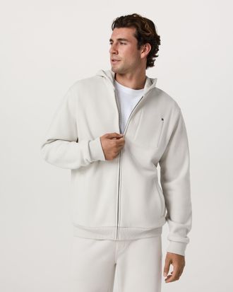 Vuori Clothing Seaside Full Zip 2.0 | Salt | Medium