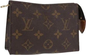 Louis Vuitton Pre-owned Clutches, female, Brown, Size: ONE SIZE Pre-owned Canvas Clutch