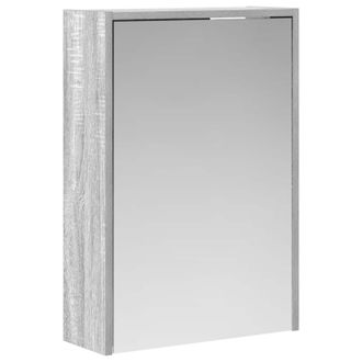 vidaXL Armario Con Espejo De Ba&ntilde;o Gris Sonoma 43 X 16 X 62.5 Cm Vidaxl