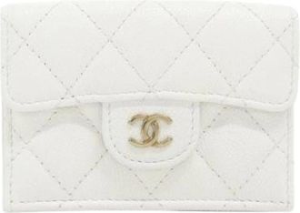 Chanel Pre-owned Portafoglio Classico Timeless in Caviar - - Pre-owned - Donna - Bianco - ONE SIZE