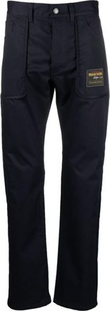 Moschino straight-leg cotton trousers - men - Cotton/Elastane - 46 - Blue