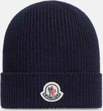 Moncler ARCHIVE LOGO HAT Size: OS, colour: NAVY