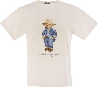 Polo Ralph Lauren Polo Bear T Shirt In Cotton Jersey
