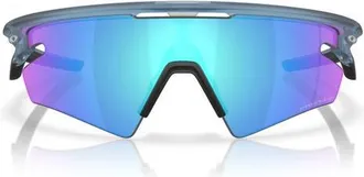 Oakley Gender Inclusive Sphaera 36mm Polarized Rectangle Shield Sunglasses in Matte Trans Stonewashed at Nordstrom