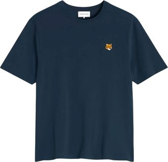 Maison Kitsun&eacute; T-shirt in cotone con testa di volpe Maison Kitsune