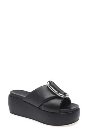 Marc Jacobs The Pop J Marc Platform Wedge Slide Sandal in Black at Nordstrom, Size 10Us