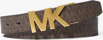 Michael Kors Reversible Signature Logo Buckle Belt