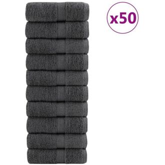 vidaXL Salviette Premium solund 50 pz Antracite 15x21 cm 600gsm - Vidaxl