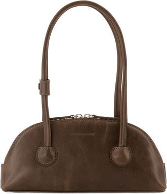 Marge Sherwood Womens Cowhide Leather Shoulder Bag Brown