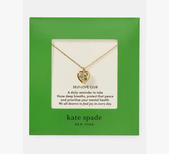 Kate Spade New York Self-love Club Carded Pendant