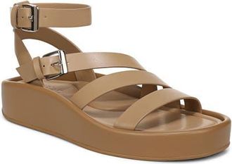 Naturalizer So Sweet Platform Ankle Strap Sandal in Dune Dust Tan at Nordstrom, Size 8.5