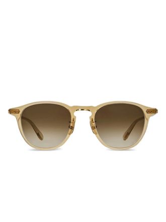 Garrett Leight Occhiali Hampton tondi - Marrone