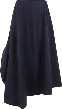 Comme Des Gar&ccedil;ons Skirt Asymmetrical Light Wool Tropical Mid