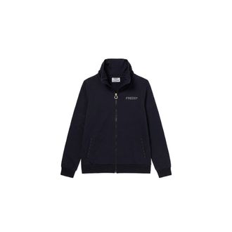 Freddy Felpa Regular con Zip e Collo Alto Arricciato Donna