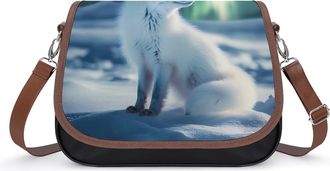 Generic Fox in Snowy Winter Wildlife Crossbody Bags for Women Shoulder Messenger Bag Purse Handbags