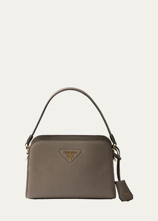 Prada Mini Leather Top-Handle Bag